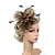 cheap Fascinators-Fascinators Headpiece Tulle Tea Party Horse Race Ladies Day Elegant Retro With Feather Flower Headpiece Headwear