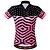 abordables Vêtements de cyclisme pour femmes-WOSAWE Femme Manches Courtes Maillot Velo Cyclisme Eté Polyester Rose Claire Cyclisme Shirt Maillot Sommet VTT Vélo tout terrain Vélo Route Respirable Poche arrière Anti-transpiration Des sports