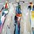 tanie Obrazy z ludźmi-Hang-Malowane obraz olejny Ręcznie malowane Kwadrat Abstrakcja Ludzie Klasyczny Nowoczesny Zwinięte płótna