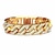 cheap Bracelets-Men&#039;s Chain Bracelet Tennis Bracelet Wide Bangle Cut Out Precious Punk Rock 18K Gold Plated Bracelet Jewelry Gold / Silver For Daily Street / Rhinestone