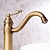 abordables Classiques-robinet de lavabo de salle de bain - laiton antique rotatif / central électrolytique mitigeur monotroubath taps