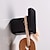 billige Håndklædekroge-3 stk kåbekrog vægmonteret håndklædekrog sort rustfrit stål vintage knagerækker bøjle enkelt dekorativ taske nøgle hatte tøjstativ