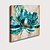 billige Abstrakte malerier-Hang malte oljemaleri Håndmalte Kvadrat Abstrakt Blomstret / Botanisk Klassisk Moderne Uten Indre Ramme (Ingen Frame)