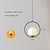 cheap Island Lights-178 cm LED Pendant Light Single Design Gold Globe One Light Hanging Fixture for Kitchen Island Modern 220-240V