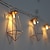 abordables Guirlandes Lumineuses LED-ramadan eid lights 2m guirlandes lumineuses 10 leds 1 set blanc chaud décoratif aa piles alimentées