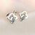 abordables Boucle d&#039;Oreille-Femme Zircon cubique Boucles d&#039;oreille Clou Pétale Elégant simple Des boucles d&#039;oreilles Bijoux Argent Pour Quotidien 1 paire