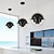 cheap Globe Design-LED Pendant Light Brass Indoor Multi-Lite Pendant, Small LED Chandelier Adjustable Modern for Home Livingroom Lighting