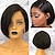 cheap Human Hair Wigs-Remy Human Hair Full Lace Lace Front Wig Bob style Brazilian Hair Natural Straight Natural Wig 130% 150% 180% Density Soft Women Easy dressing Natural Women&#039;s Short Human Hair Lace Wig yingcai