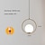billige Øylys-178 cm led pendel enkelt design gull globe en lys hengende armatur for kjøkkenøy moderne 220-240v