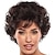 Недорогие старший парик-Парики из искусственных волос Чёлки Кудрявый Свободная часть Парик Короткие Коричневый / бордовый Искусственные волосы 12 дюймовый Жен. Женский синтетический Для темнокожих женщин Темно-коричневый