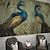 abordables papel pintado de animales-Cool wallpapers mural de la pared hermoso papel pintado etiqueta de la pared que cubre la impresión adhesivo requerido pavo real pájaro animal lienzo decoración del hogar