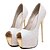cheap Women&#039;s Sandals-Women&#039;s Sandals Stiletto Heel Peep Toe Sequin Synthetics British / Minimalism Spring &amp;  Fall / Summer White / Black / Light Pink / Wedding / Party &amp; Evening / Party &amp; Evening