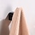 billiga Badrockskrokar-3st klädkrok väggmonterad badrumshanddukskrok svart rostfritt stål vintage klädkrokar hängare enkel dekorativ väska nyckel hatt klädhängare