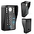cheap Video Door Phone Systems-Wired 7 inch Hands-free One to One Video Doorphone Doorbell 960*480 Intercom System Kit Electric Strike Lock Wireless Remote Control Unlock Remote Control for Access Control System
