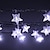 billiga LED-ljusslingor-ramadan eid-ljus utomhus solcellsslinga LED solar trädgårdslampa 1 set led lykta solar light utomhus string lights 5m 20 lampor stjärnor stjärnor små stjärnor fem stjärnor vattentäta lampor