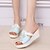 cheap Women&#039;s Slippers &amp; Flip-Flops-Women&#039;s Slippers &amp; Flip-Flops Wedge Heel PU Summer Black / White / Blue