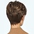 tanie starsza peruka-brązowe peruki dla kobiet peruka syntetyczna kręcone część boczna peruka krótki brązowy/bordowy włosy syntetyczne 12 cal modny design kobiety syntetyczny brązowy