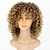 Недорогие Высококачественные парики-светлые парики для женщин синтетический парик афро афро вьющиеся с челкой парик короткая клубничная блондинка # 27 синтетические волосы 15 дюймов женщины градиент цвета афро-американский парик