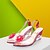 cheap Women&#039;s Sandals-Women&#039;s Sandals Wedge Sandals Katy Perry Sandals Clear Shoes Wedge Sandals Flower Wedge Heel Peep Toe Sweet Daily Party &amp; Evening Leatherette Elastic Band Summer Floral Black Red Blue