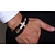 cheap Men&#039;s Bracelets-Men&#039;s Bead Bracelet Loom Bracelet Braided Cross Statement Stylish Unique Design Trendy Elegant Titanium Steel Bracelet Jewelry Black / Silver / Rose Gold For Party Gift Daily Carnival Club