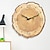 זול שעוני קיר כפריים-סגנון מודרני עץ לֹא סָדִיר בבית / בטבע סוללות מופעל תַפאוּרָה שעון קיר כן מראה מלוטשת No