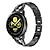 זול להקות שעונים של סמסונג-צפו בנד ל Samsung Watch 6/5/4 40/44mm, Galaxy Watch 5 Pro 45mm, Galaxy Watch 4/6 Classic 42/46/43/47mm, Watch 3, Active 2, Gear S3 S2 מתכת אל חלד תַחֲלִיף רצועה 20mm 22mm בלינג יהלום פאר צמיד תכשיטים