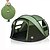 cheap Tents, Canopies &amp; Shelters-3 person Pop up tent Outdoor Portable Lightweight Windproof Single Layered Automatic Dome Camping Tent 2000-3000 mm for Hunting Fishing Beach 200*280*120 cm