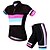 cheap Women&#039;s Clothing Sets-WOSAWE Women&#039;s Cycling Jersey with Shorts Short Sleeve Mountain Bike MTB Road Bike Cycling Black Red Bike Shorts Jersey Padded Shorts / Chamois 3D Pad Breathable Anatomic Design Quick Dry Reflective