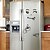 cheap Decorative Wall Stickers-Premium 4 Styles Smile Face Wall Sticker Happy Delicious Face Fridge Stickers Yummy for Food Furniture Decoration Art Poster DIY PVC 20*28CM