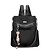 halpa Reput-Large Capacity Oxford Zipper Commuter Backpack Solid Color Daily Black / Red / Fall &amp; Winter