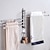 abordables Barres repose-serviettes-porte-serviettes de salle de bain porte-serviettes d&#039;activité rotatif en acier inoxydable brossé porte-serviettes de rangement de salle de bain