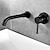 Недорогие Настенный монтаж-Ванная раковина кран - FaucetSet Окрашенные отделки Разбросанная Одной ручкой Два отверстияBath Taps