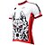 baratos Roupa de Ciclismo Feminino-ILPALADINO Homens Manga Curta Camisa para Ciclismo Branco Animal Moto Camisa / Roupas Para Esporte Blusas Respirável Secagem Rápida Resistente Raios Ultravioleta Esportes Poliéster 100% Poliéster