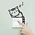 preiswerte Wand-Sticker-süße Katze Lichtschalter Aufkleber Wandsticker - Worte&amp;amp;amp; ampamp zitiert Wandaufkleber Zeichen Arbeitszimmer / Büro / Esszimmer / Küche