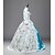 cheap Historical &amp; Vintage Costumes-Princess Maria Antonietta Floral Style Rococo Victorian Renaissance Vacation Dress Dress Party Costume Masquerade Prom Dress Women&#039;s Lace Costume Blue Vintage Cosplay Christmas Halloween Party