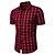 cheap Men&#039;s Shirts-Men&#039;s Plaid Check Print Shirt - Cotton Basic Vintage School Vacation Casual / Daily Classic Collar Red / Yellow / Green / Work