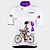 abordables Maillots de mujer-21Grams Mujer Maillot de Ciclismo Manga Corta Bicicleta Maillot Camiseta con 3 bolsillos traseros MTB Bicicleta Montaña Ciclismo Carretera Transpirable Diseño Anatómico Resistente a los UV Cremallera