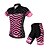 cheap Men&#039;s Clothing Sets-WOSAWE Women&#039;s Short Sleeve Cycling Jersey with Shorts - Fuchsia Plus Size Bike Shorts Jersey Clothing Suit 3D Pad Sports Scales Mountain Bike MTB Road Bike Cycling Clothing Apparel / Advanced
