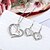 cheap Jewelry Sets-Women&#039;s Silver Gold Pendant Necklace Earrings Set Geometrical Heart Trendy Earrings Jewelry Gold / Silver For Holiday Two-piece Suit