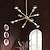 abordables Éclairages Spoutnik-59 cm spoutnik lustre design métal géométrique mini chrome électrolytique artistique traditionnel / classique 220-240v