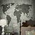 رخيصةأون معلقات الجدران-جدارية خلفية الجدار ملصق يغطي لاصق الطباعة المطلوبة خريطة العالم قماش ديكور المنزل