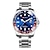 お買い得  クォーツ腕時計-男性 クォーツ リストウォッチ カレンダー 夜光計 ステンレス 腕時計