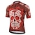 cheap Women&#039;s Cycling Clothing-21Grams Men&#039;s Cycling Jersey Short Sleeve Bike Jersey Top with 3 Rear Pockets Mountain Bike MTB Road Bike Cycling Quick Dry Back Pocket Sweat wicking Fluorescent Red White Skull Sugar Skull Sports