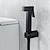 cheap Bidet Faucets-Copper Single Hole Bidet Black Toilet Handheld Bidet Sprayer Self-Cleaning Contemporary Cleaning Spray Gun Set
