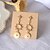 זול עגילים אופנתיים-בגדי ריקוד נשים עגיל עגילים תכשיטים זהב עבור Party יומי רחוב חגים פֶסטִיבָל זוג 1
