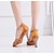 ieftine Pantofi Dans Latin-Pentru femei Încălțăminte latină Sală Dans Pantofi Salsa Sandale de cristal Sandale Călcâi Piatră Semiprețioasă Toc Îndesat Buclă Centură-T Bronz