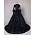 cheap Historical &amp; Vintage Costumes-Floral Style Rococo Victorian Renaissance Christmas flare Dress Party Costume Masquerade Prom Dress Princess Women&#039;s Cosplay Costume Ball Gown Christmas Halloween Party / Evening