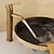 זול קלאסי-ברז כיור אמבטיה - סט מרכזי פליז עתיק קלאסי עם ידית אחת ברזי אמבט אחד