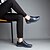 olcso Férfi fűzős bőrcipők-Férfi Félcipők Bőr cipők Kényelmes cipők Brit Hivatal és karrier Bőr Kopás Fekete Kék Barna Tavaszi nyár