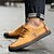 cheap Men&#039;s Oxfords-Men&#039;s Formal Shoes Leather Shoes Fall / Spring &amp; Summer Business / Vintage Daily Oxfords Walking Shoes Leather Breathable Non-slipping Shock Absorbing Yellow / Khaki / Black Color Block